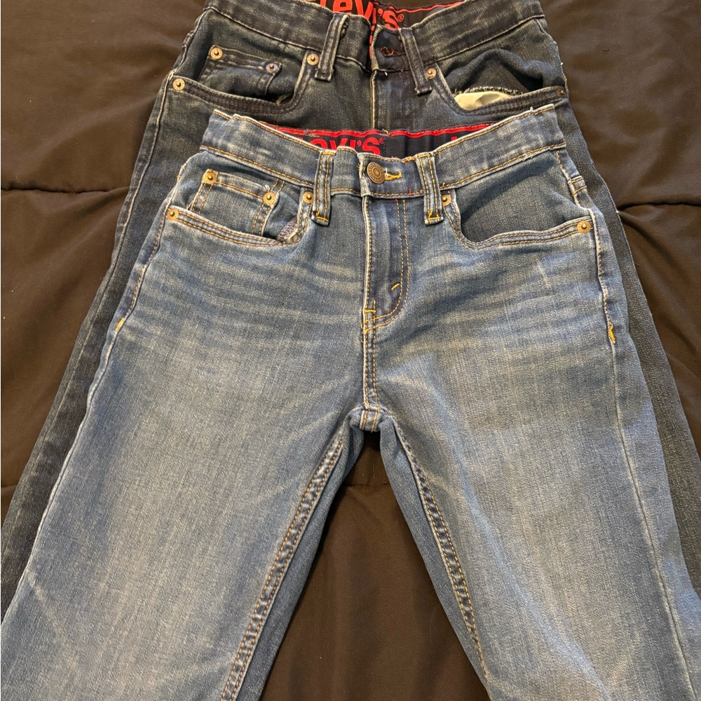 Levi's Blue and Black Denim Jeans